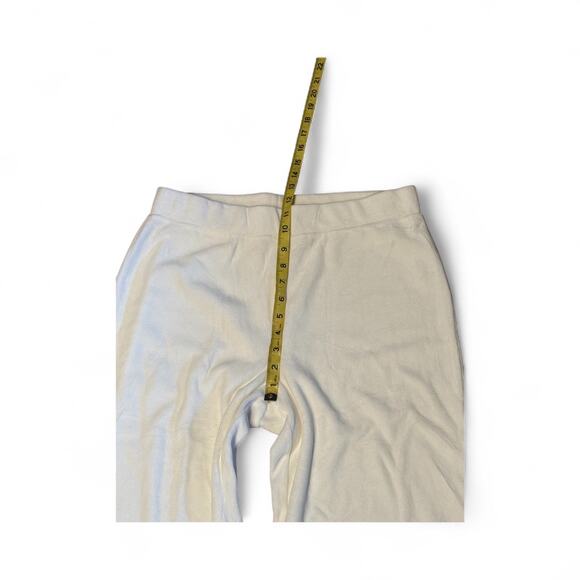 Jones New York Signature Medium Cream Velour track suit set snap front jacket - Picture 9 of 10